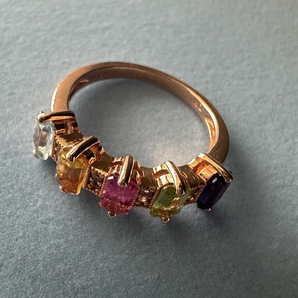 Multicolor Gemstone Ring - image 3